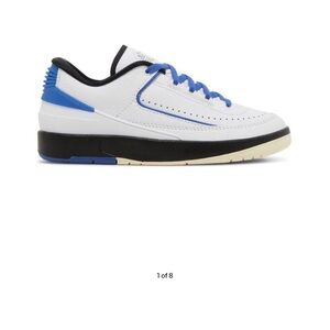 Jordan White and Blue Women's Sneakers